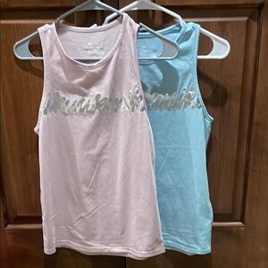 Nike Pink and Blue  Tank Tops